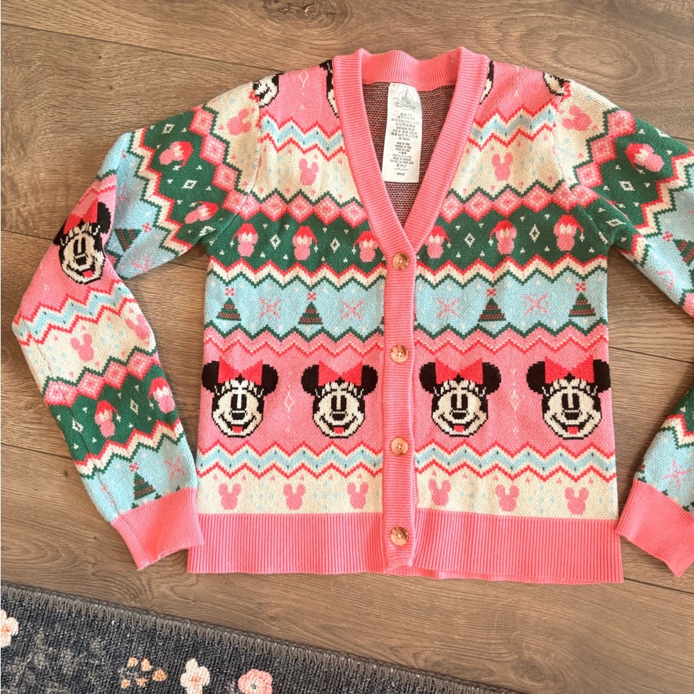 Disney Pink and Green Kids Sweater